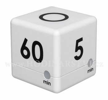 Digitální časovač TFA 38.2032.02 CUBE - bílý