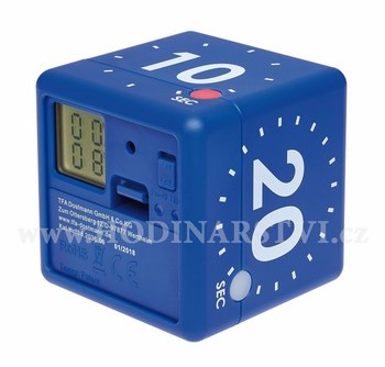 Digitální časovač TFA 38.2036.06 CUBE - modrý
