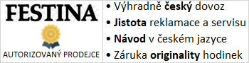 Jsme autorizovaný prodejce hodinek Festina