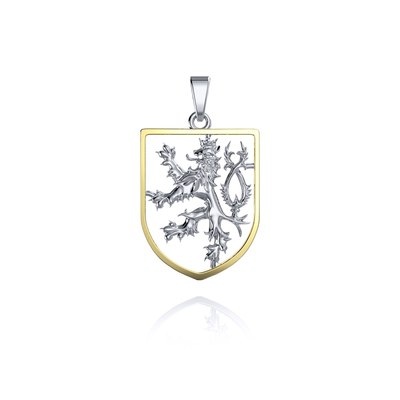 MOISS stříbrný 925/1000 přívěsek ČESKÝ LEV