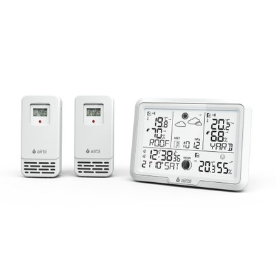 Airbi DUO - meteostanice se 2 bezdrátovými čidly