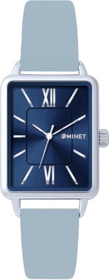 MINET Stříbrno-modré dámské hodinky SIENA MWL5407