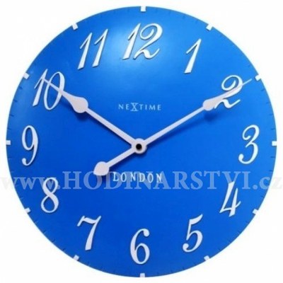 Hodiny NEXTIME 3084bl v aglickém retro stylu 35cm
