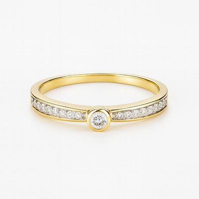 Zlatý 585/1000 prsten s brilianty 381.1242 0,15ct