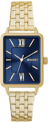 MINET Zlato-modré dámské hodinky SIENA MWL5429