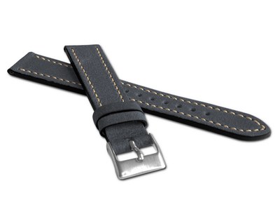 LAVVU LSWUL24 Modrý řemínek RETRO z luxusní kuže Top Grain - 24