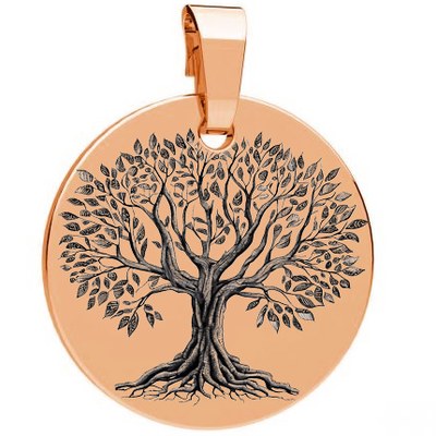 Stříbrný 925/1000 přívěsek rose gold strom života