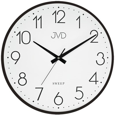 JVD HK4169.1 - velké kovové hodiny s tichým chodem a výbornou čitelností