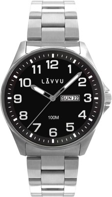 Ocelové pánské hodinky LAVVU LWM0142 BERGEN Black