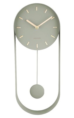 Designové kyvadlové nástěnné hodiny KA5822DG Karlsson 50cm