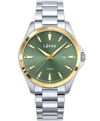 LAVVU 20 ATM Pánské hodinky ISBRYDER Gold-green