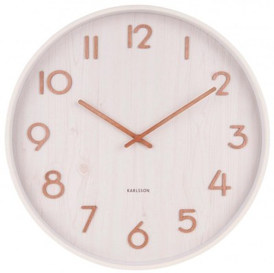 Designové nástěnné hodiny Karlsson KA5809WH 40cm