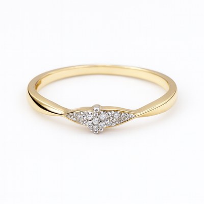 Zlatý 585/1000 prsten s brilianty 381.0734 0,08ct