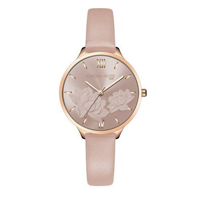 Hodinky SUNDAY ROSE Fashion Pastel Pink SUN-F17