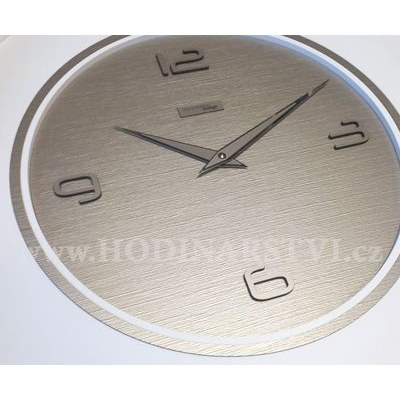 Designové nástěnné hodiny Gemini I412TRV caffé latte IncantesimoDesign 45cm