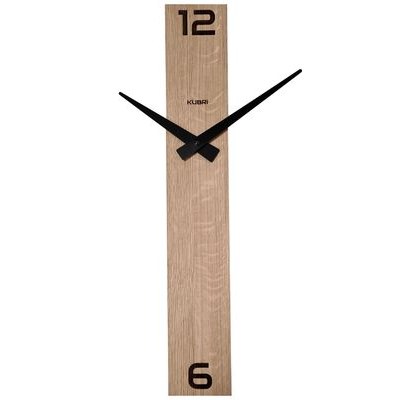 KUBRi 0093 - dubové hodiny české výroby o průměru 44 cm