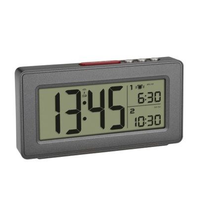 TFA 60.2545.10 - Digitální budík s rádiově řízeným časem - antracit