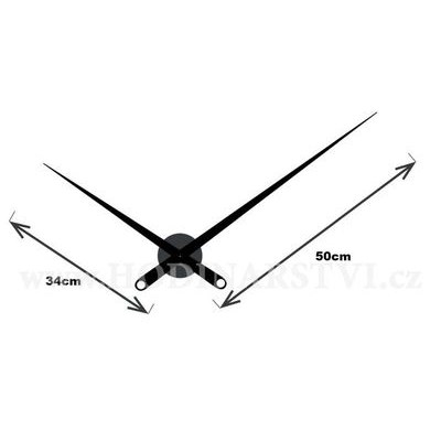 Designové nalepovací hodiny Future Time FT9600BK Modular black 60cm