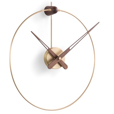 Designové nástěnné hodiny Nomon micro Anda gold 50cm