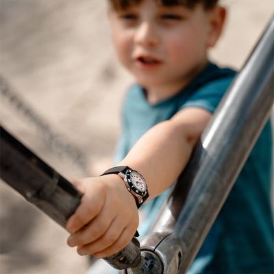 Svítící zelené chlapecké hodinky CLOCKODILE ARMY CWB0031