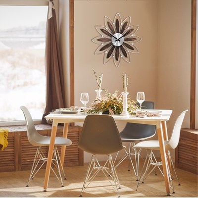 Hodiny CalleaDesign 10-030-65 Foy 35 cm vínová červená