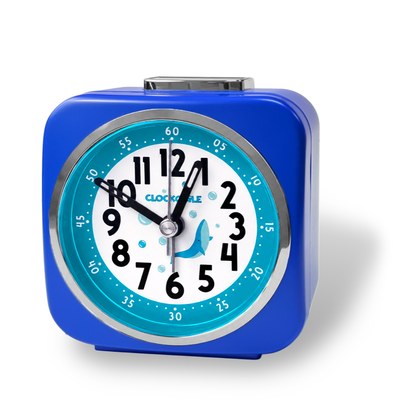 CLOCKODILE Modrý dětský budík MOŘSKÝ SVĚT
