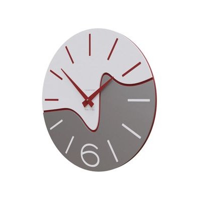 Hodiny CalleaDesign 10-030-65 Foy 35 cm vínová červená
