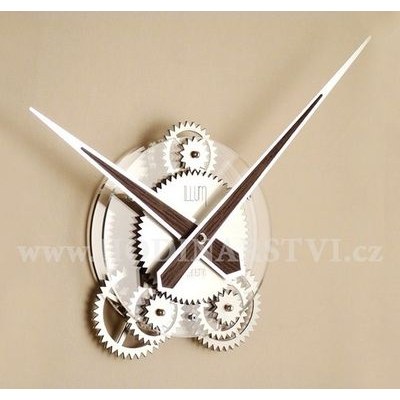 Designové nástěnné hodiny Gemini I412TRV caffé latte IncantesimoDesign 45cm