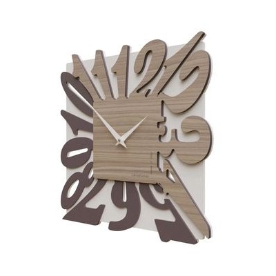 Hodiny CalleaDesign 10-030-65 Foy 35 cm vínová červená