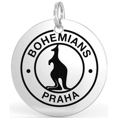 Malý ocelový přívěsek s logem Bohemians