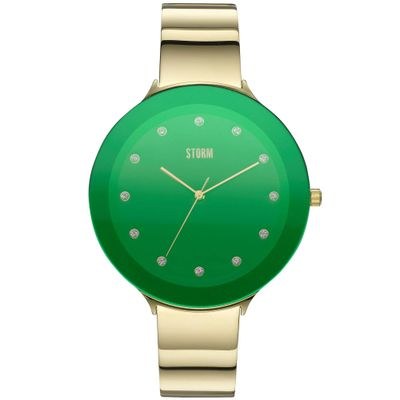 Hodinky Storm Ostele GOLD LAZER GREEN