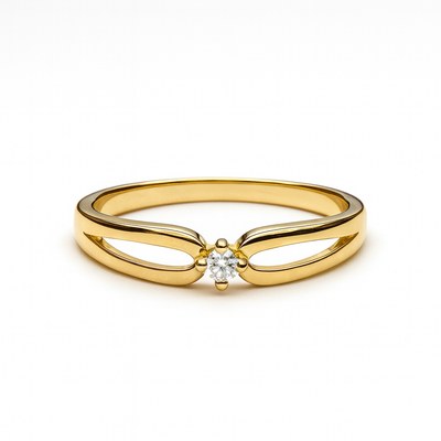Zlatý 585/1000 prsten s briliantem 381.2282 0,05ct