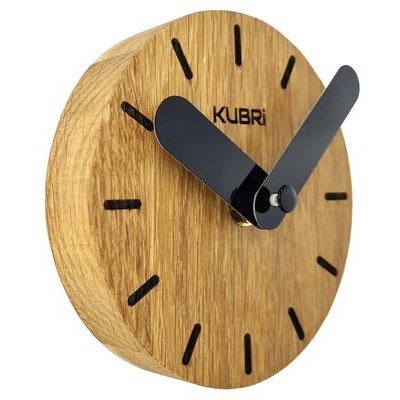 KUBRi 0093 - dubové hodiny české výroby o průměru 44 cm