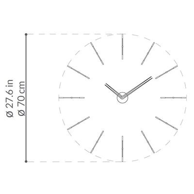 Designové nástěnné hodiny L00842R Lowell 28cm