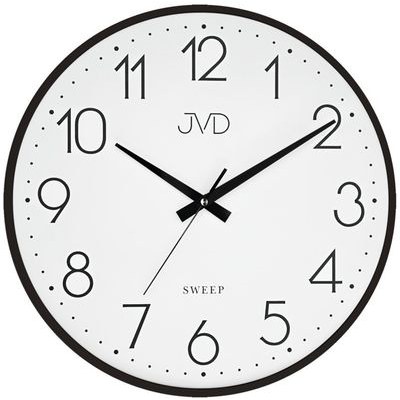 JVD HK4169.1 - velké kovové hodiny s tichým chodem a výbornou čitelností