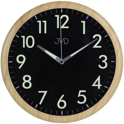 Hodiny JVD HP301.2 - Hodiny se svítícími čísly a ručičkami