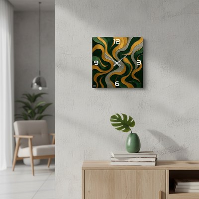 Minimalistické dubové hodiny české výroby KUBRi 0031