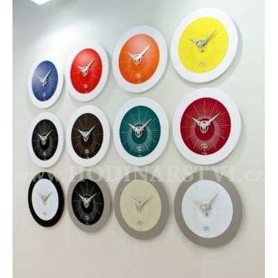 Designové nástěnné hodiny Gemini I412TRV caffé latte IncantesimoDesign 45cm