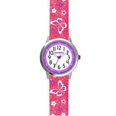 Motýlí růžové dívčí hodinky CLOCKODILE BUTTERFLIES CWG5042