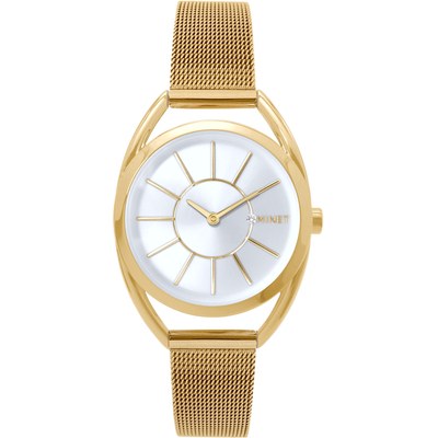 MINET Zlaté dámské hodinky ICON GOLD MESH