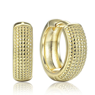 MINET Elegantní pozlacené stříbrné 925/1000 náušnice JMAS0327GE00