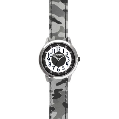 Svítící šedé chlapecké hodinky CLOCKODILE ARMY CWB0032
