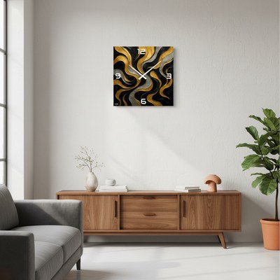 Hodiny Nomon Cris Gold White 70 cm