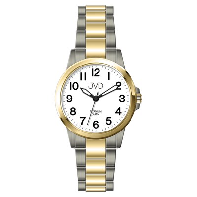 Náramkové tiatnové hodinky JVD J5035.2