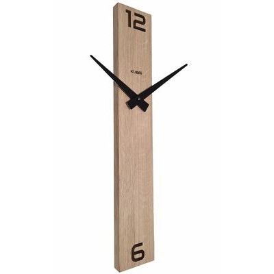 KUBRi 0111 - Dubové hodiny české výroby s minimalistickým designem