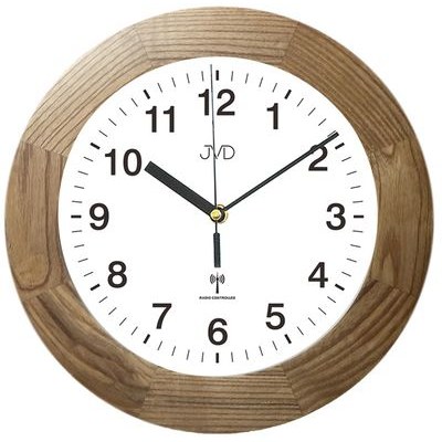 JVD RH2226/78 - Hodiny řízené signálem s dřevěným rámem