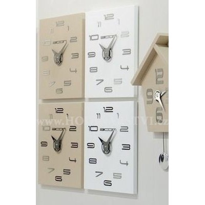 Designové nástěnné hodiny Gemini I412TRV caffé latte IncantesimoDesign 45cm