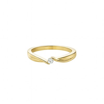 Zlatý 585/1000 prsten s briliantem 381.00110 0,04ct