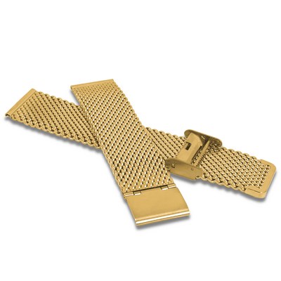 Zlatý kovový tah LAVVU MESH Band Gun GOLD - 18