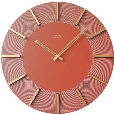 JVD HC502.1 - hodiny v atraktivním odstínu se zlatými doplňky